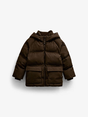 Adventure® gewatteerde winterjas Tween - Dark Brown | 101418 Blake