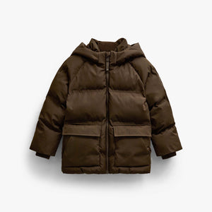 Adventure® gewatteerde winterjas Kids - Dark Brown | 101417 Blake