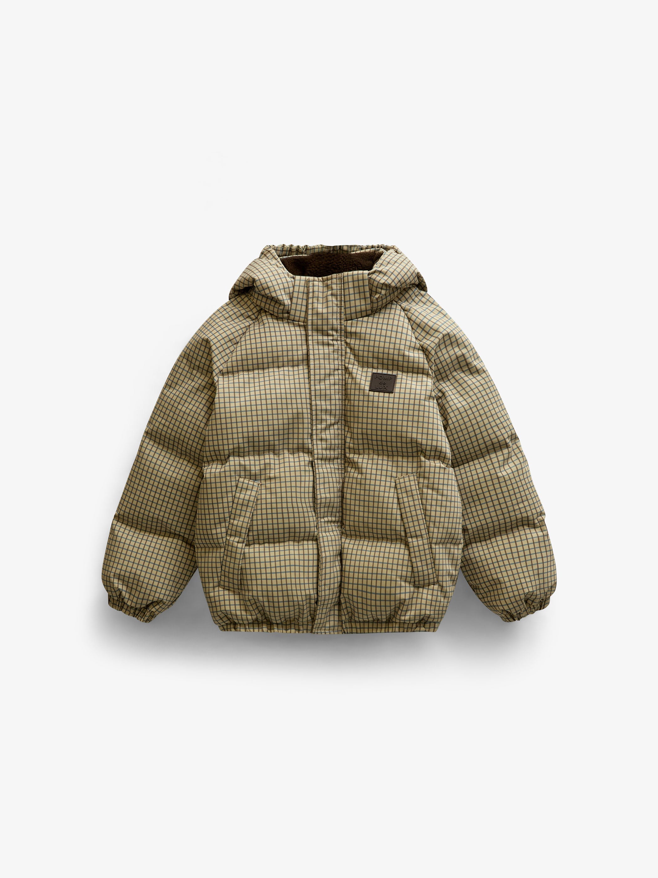 Geruite pufferjas Tween - Brown | 101423 Riley