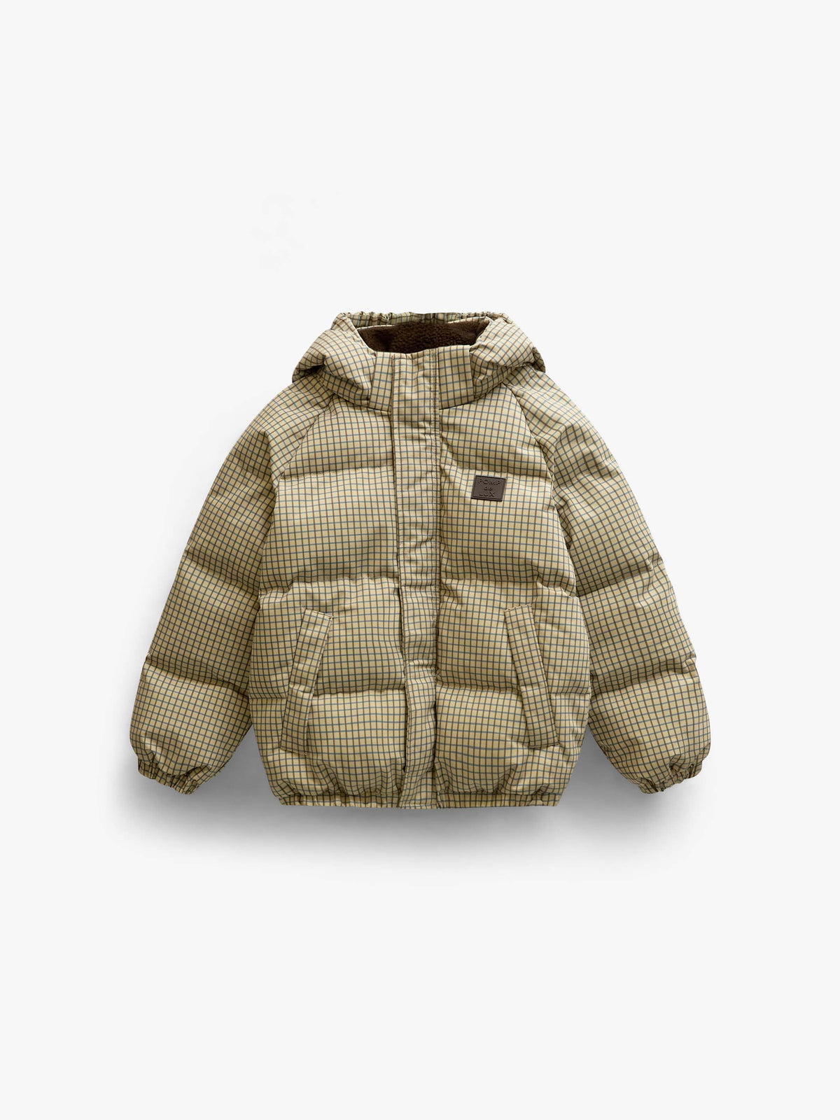 Geruite pufferjas Tween - Brown | 101423 Riley