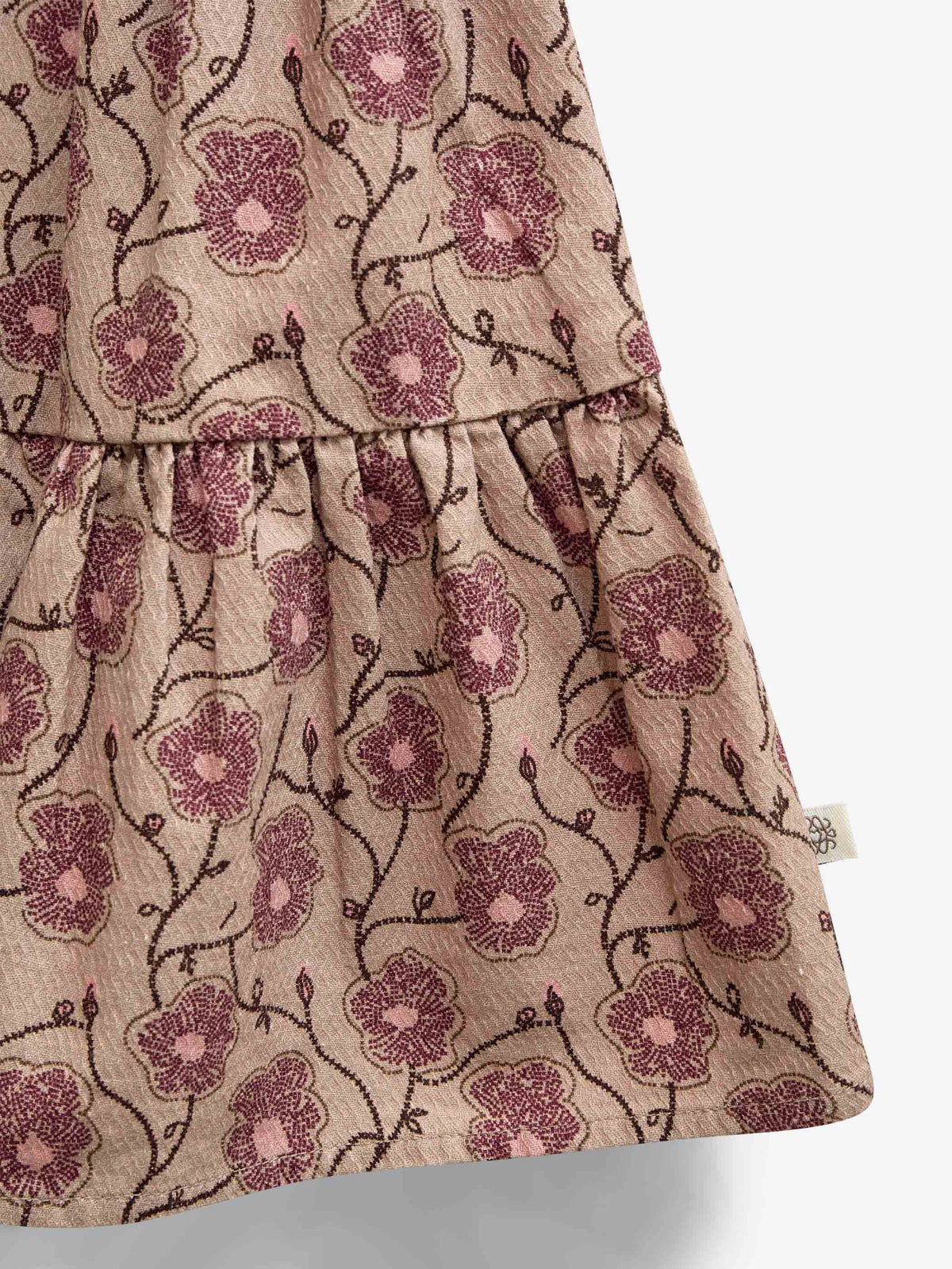 Gebloemde katoenen rok Kids - Rose/Bordeaux | 101429 Nova