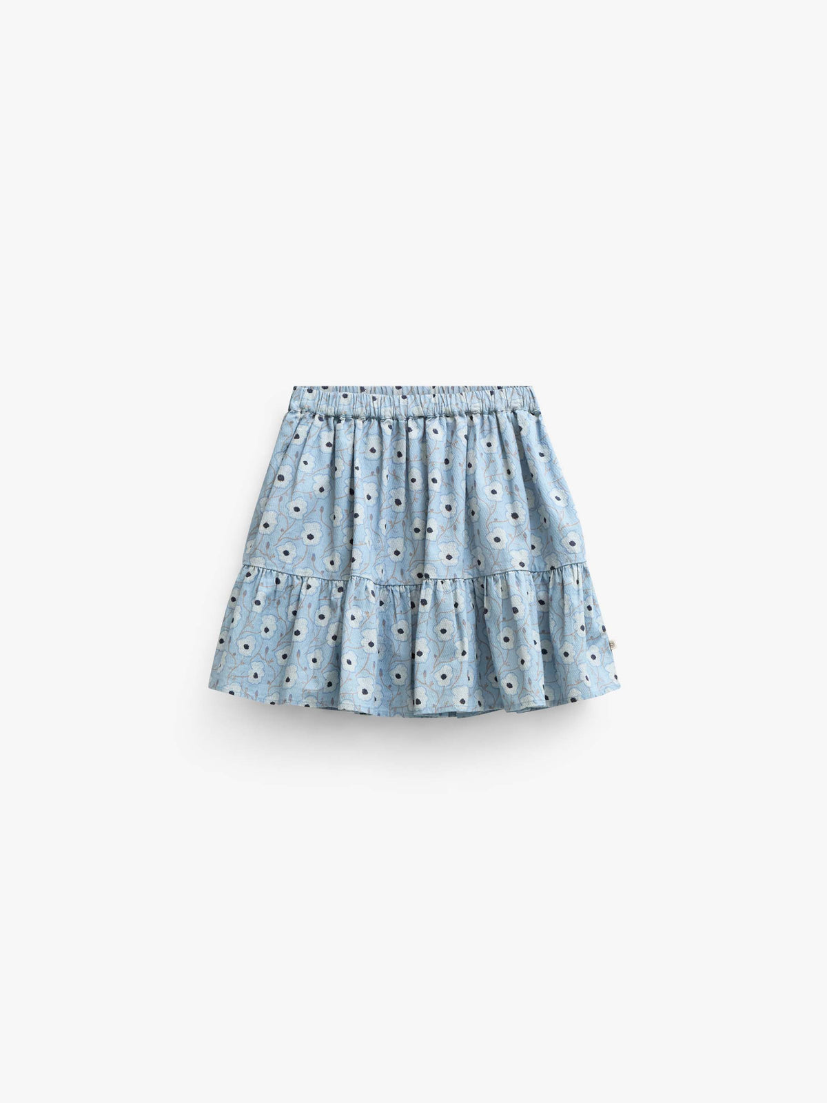 Gebloemde katoenen rok Tween - Blue/Brown | 101432 Nova