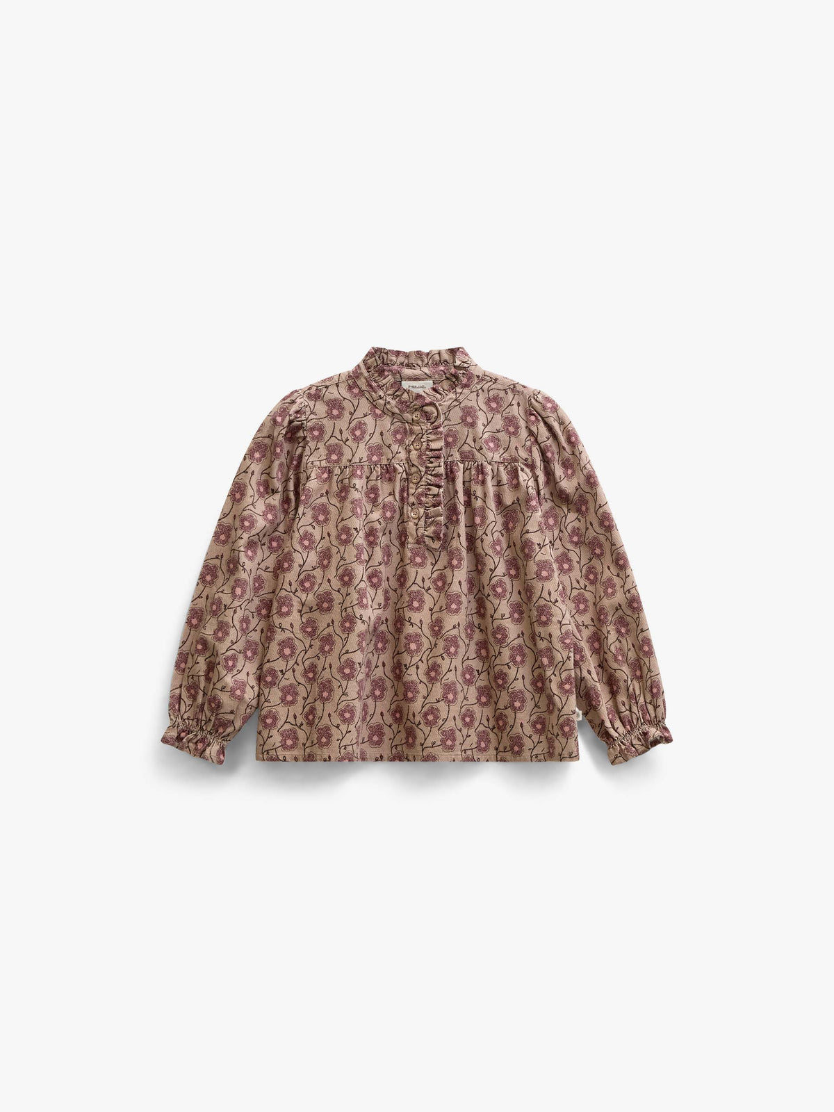 Gebloemde katoenen blouse Tween - Rose/Bordeaux | 101434 Nova