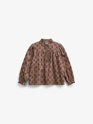 Floral Cotton Blouse - Tween - Rose/Bordeaux | 101434 Nova
