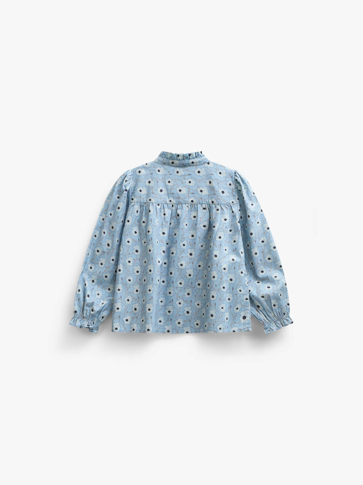 Gebloemde katoenen blouse Tween - Blue/Brown | 101436 Nova