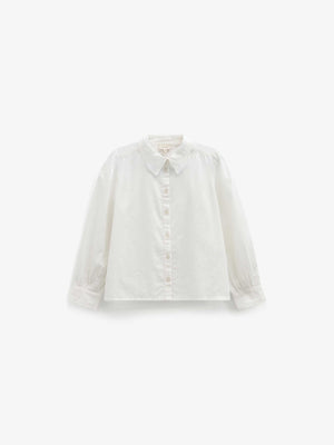 Katoenen blouse met kanten kraag Kids - Offwhite | 101459 Holly