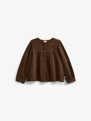 Double Gauze Cotton Blouse - Tween - Brown | 101464 Celina