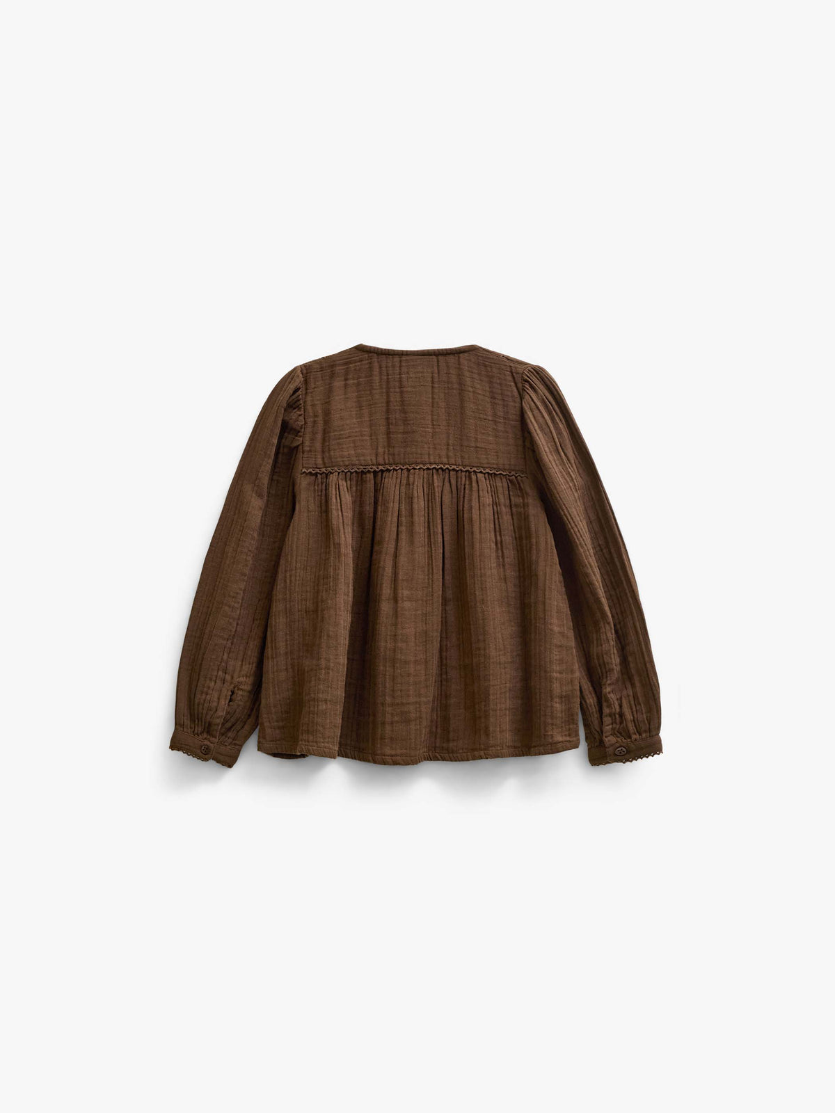 Blouse van double gauze katoen Tween - Brown | 101464 Celina