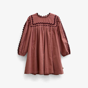 Corduroy jurk met zigzagband Tween - Dusty Rose | 101476 Sille