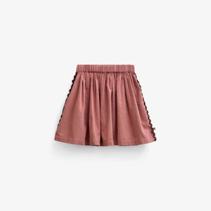 Corduroy rok met zigzagband Tween - Dusty Rose | 101480 Sille