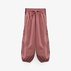 Corduroy broek met zigzagband Tween - Dusty Rose | 101484 Sille