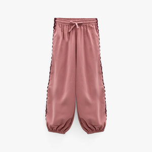 Corduroy broek met zigzagband Tween - Dusty Rose | 101484 Sille