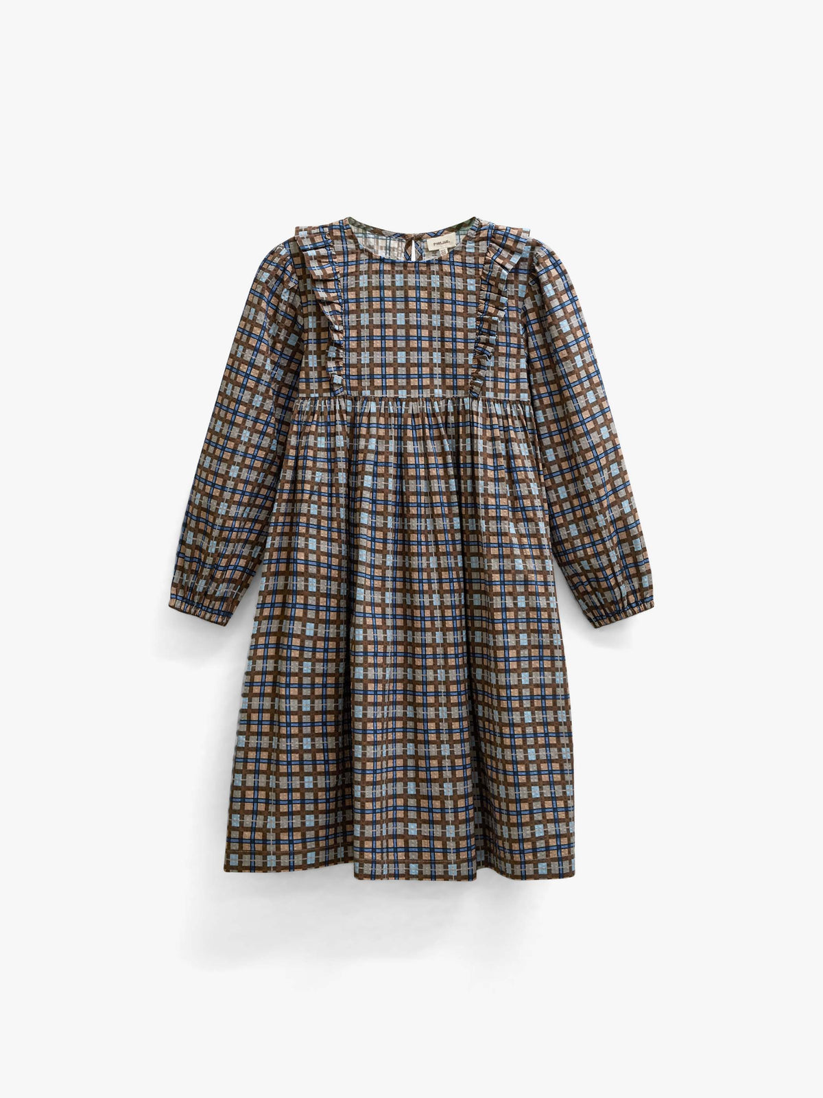 Geruite katoenen jurk Tween - Blue | 101488 Penny