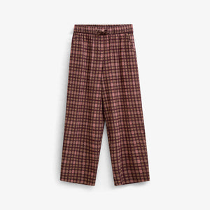 Geruite katoenen broek Tween - Rose | 101490 Penny