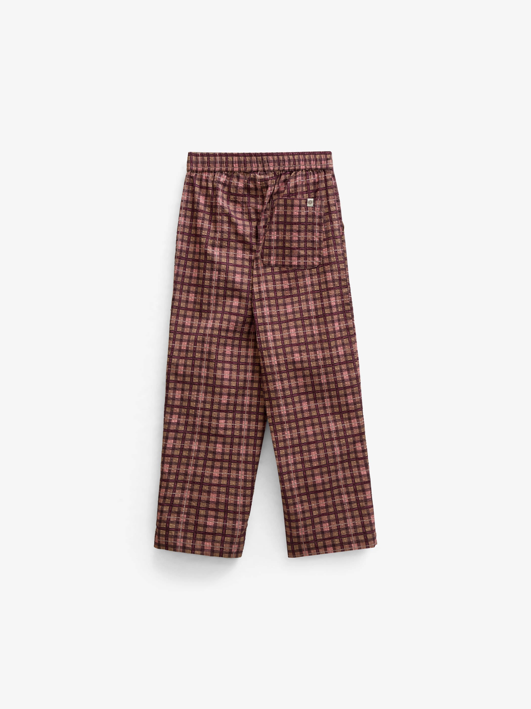 Checked Cotton Trousers - Kids - Rose | 101489 Penny
