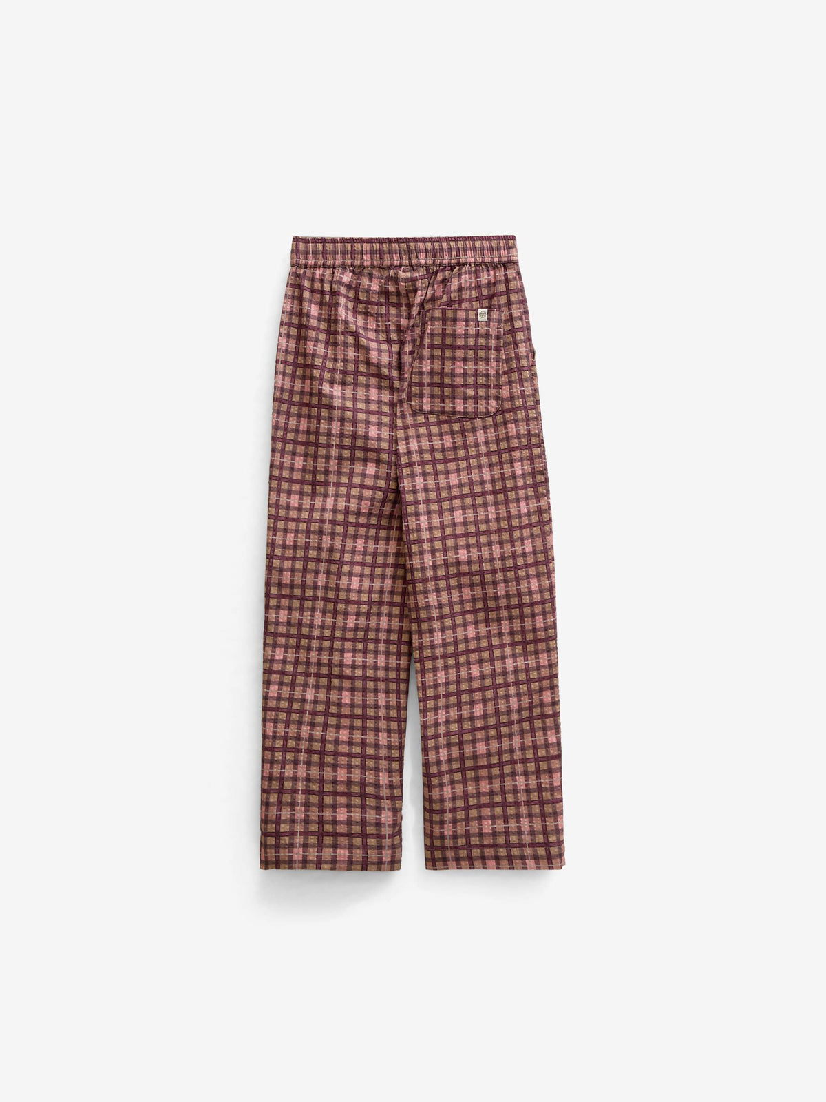 Geruite katoenen broek Tween - Rose | 101490 Penny