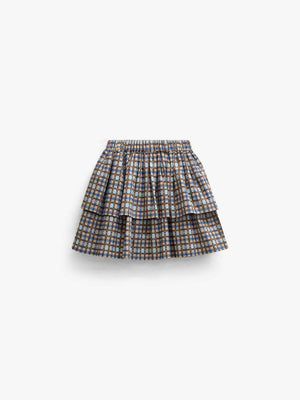 Geruite katoenen rok Tween - Blue | 101500 Penny