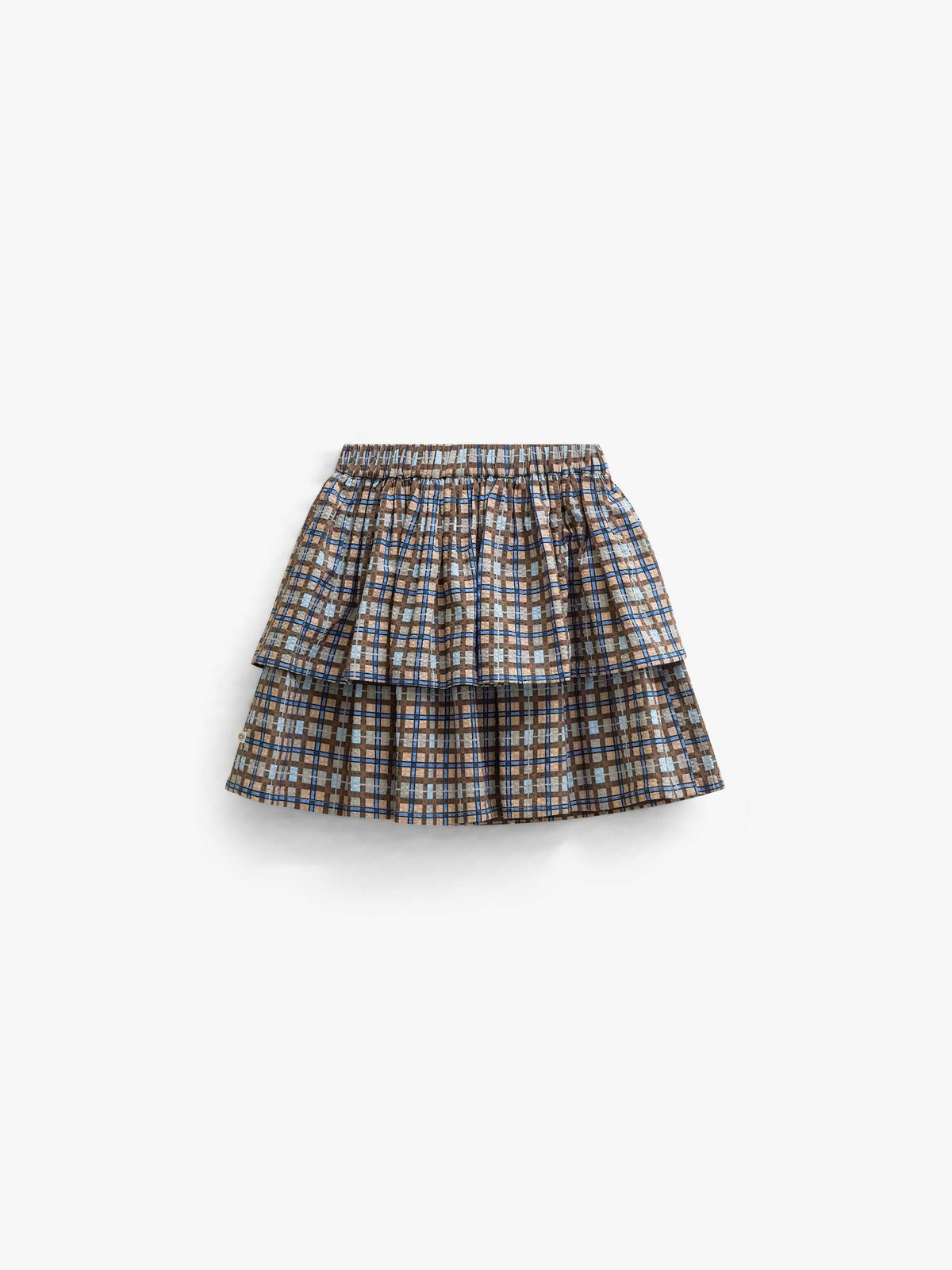 Geruite katoenen rok Kids - Blue | 101499 Penny
