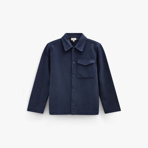Overshirt in gestructureerde sweatstof Tween - Navy | 101501 Wilder