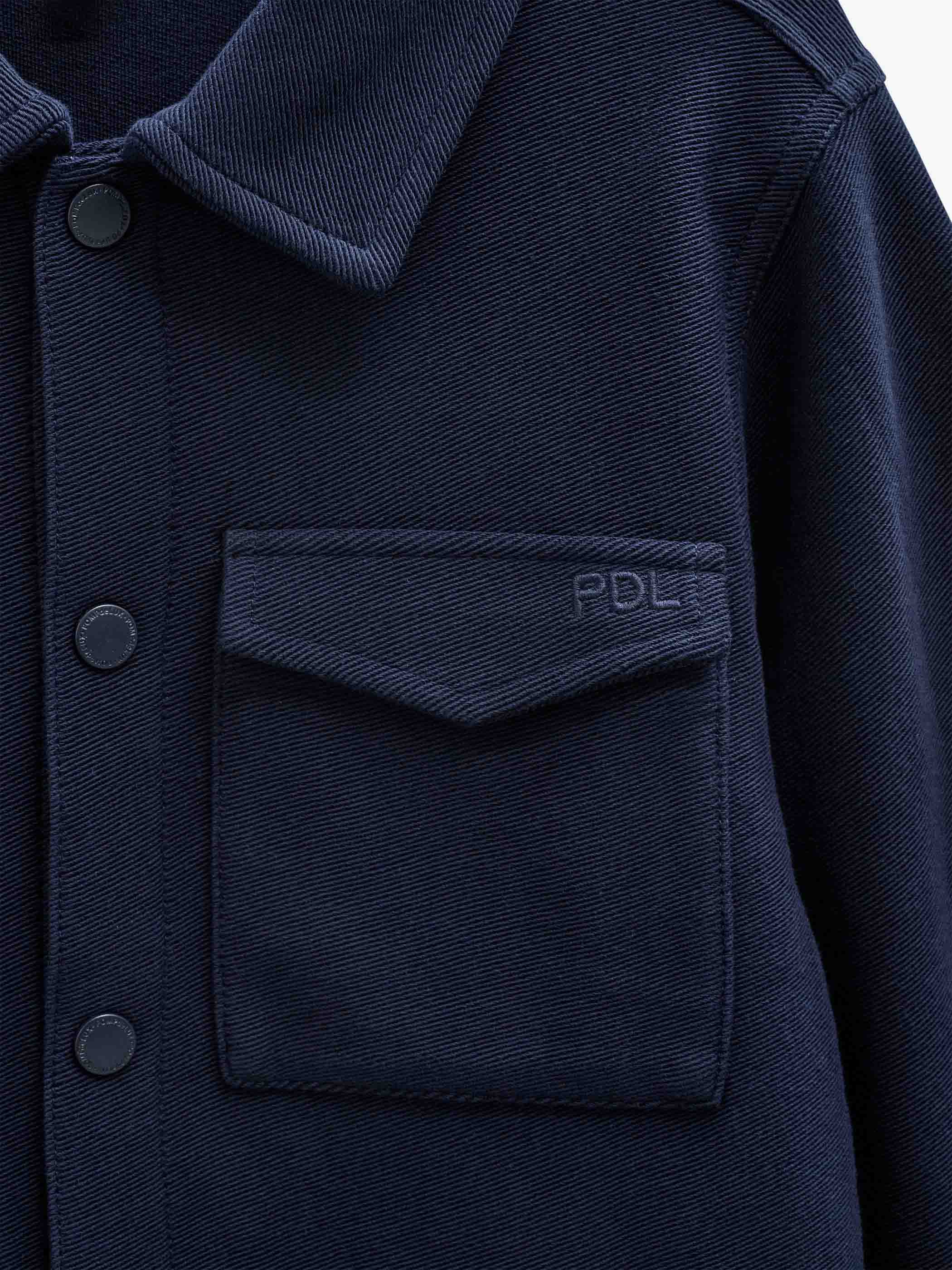 Overshirt in gestructureerde sweatstof Tween - Navy | 101501 Wilder
