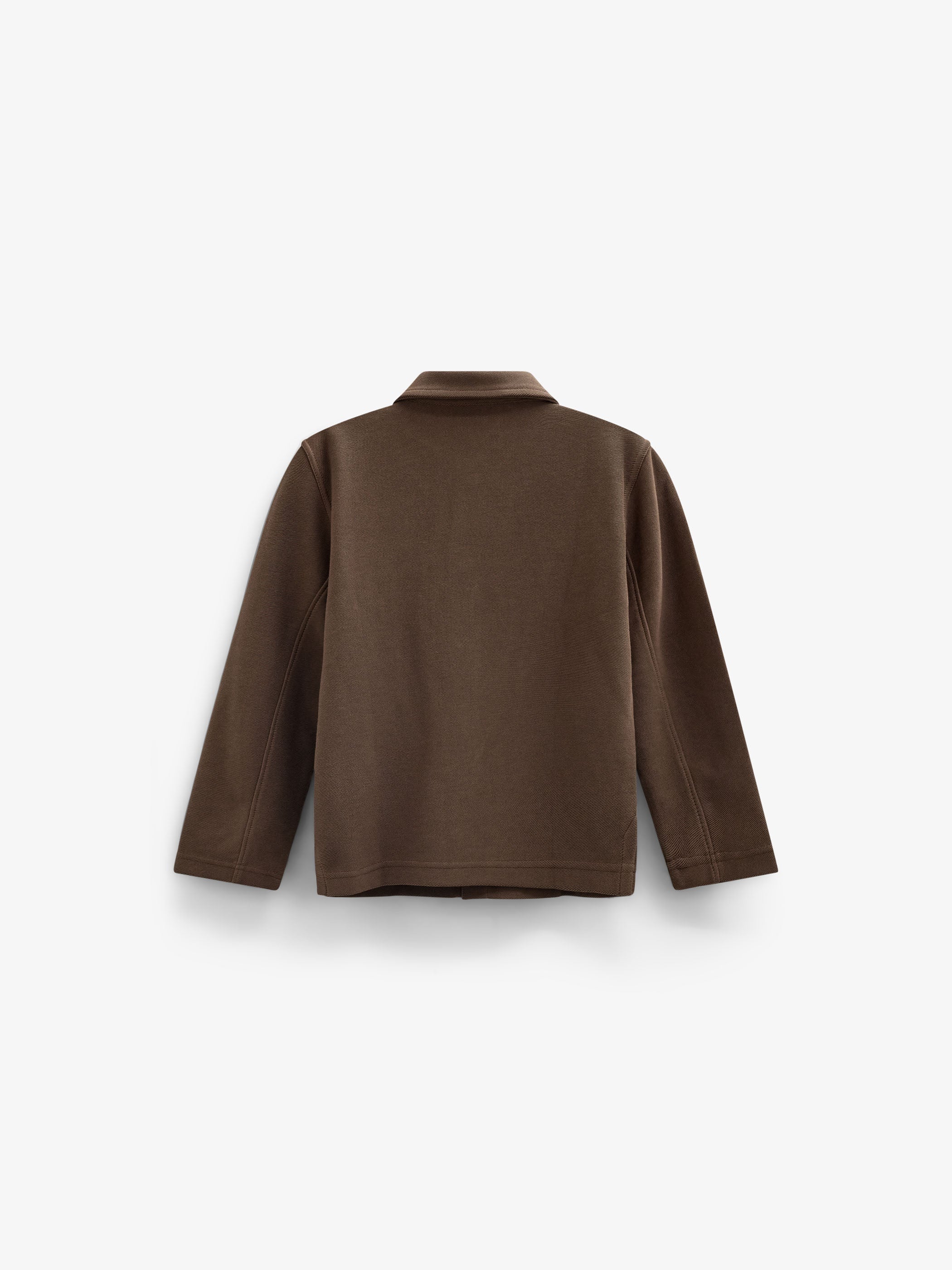 Overshirt in gestructureerde sweatstof Tween - Brown | 101502 Wilder