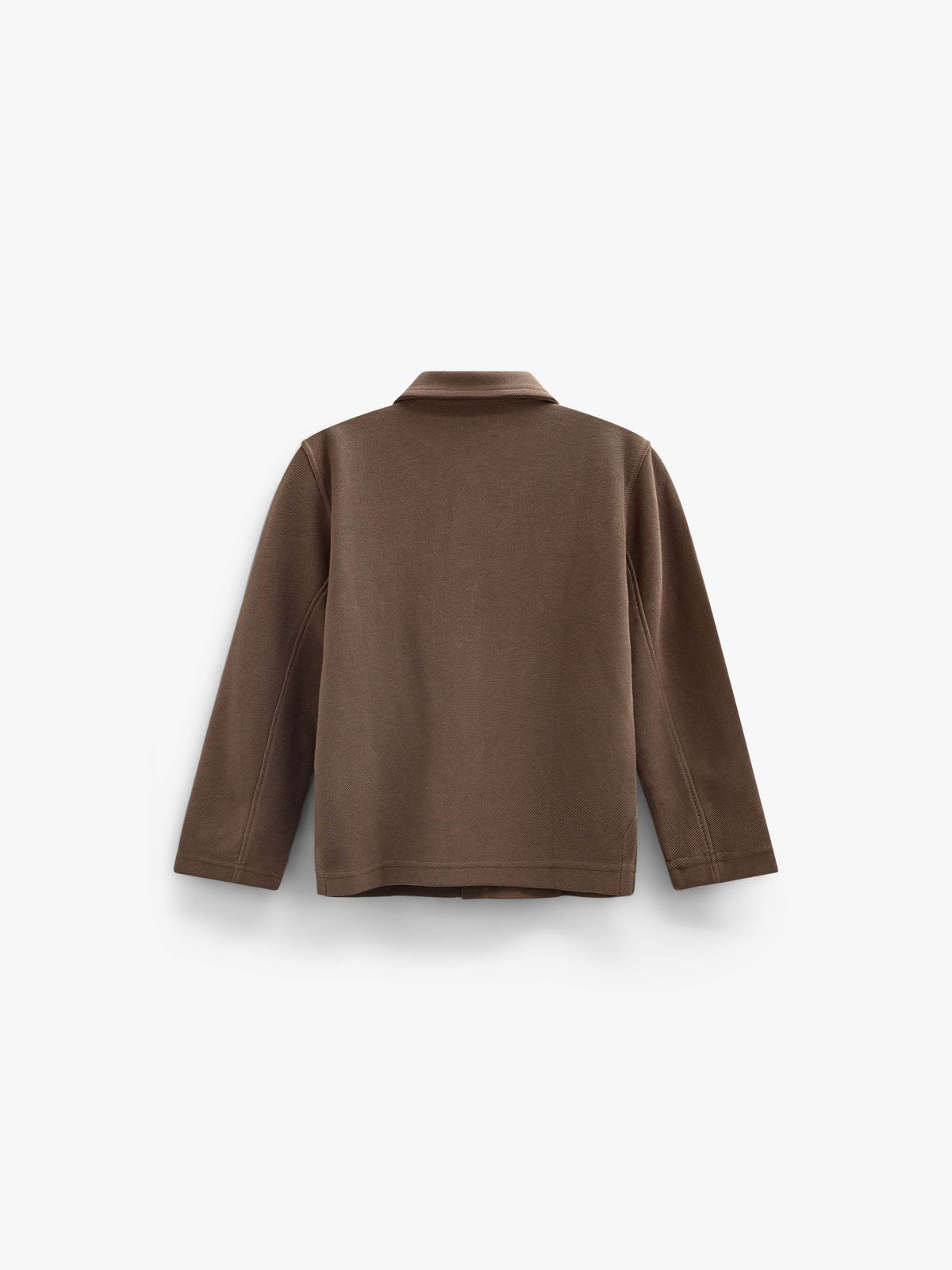 Overshirt in gestructureerde sweatstof Tween - Brown | 101502 Wilder