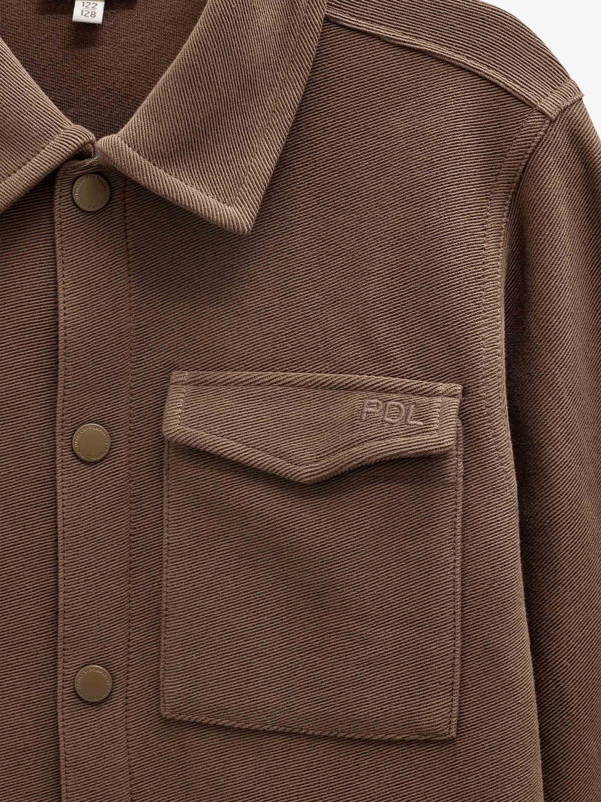 Overshirt in gestructureerde sweatstof Tween - Brown | 101502 Wilder