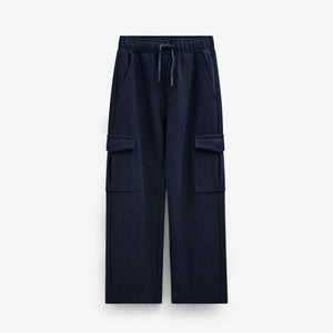 Textured Sweat Cargo Joggers - Tween - Navy | 101511 Wilder