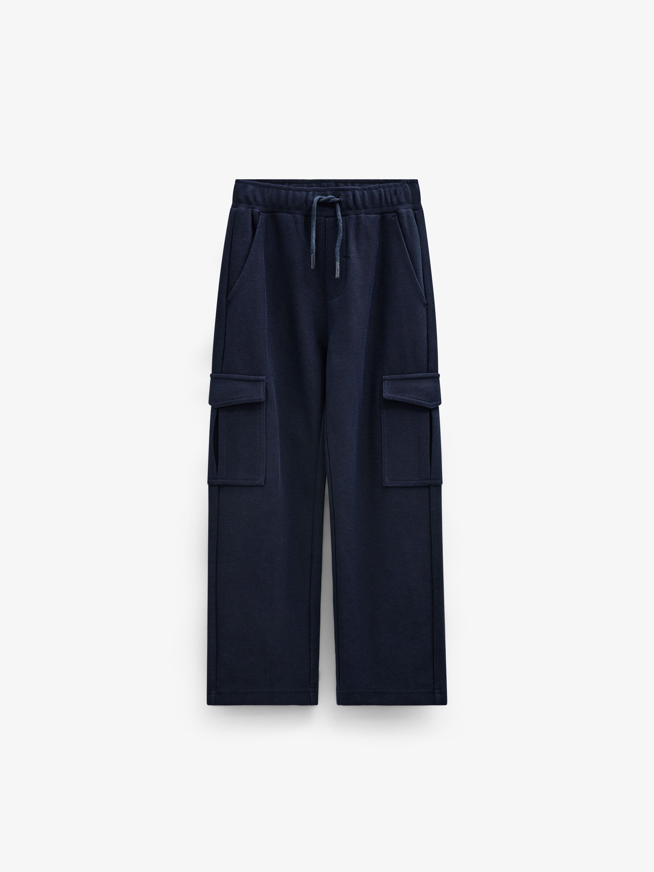 Cargo joggingbroek in gestructureerde sweatstof Tween - Navy | 101511 Wilder