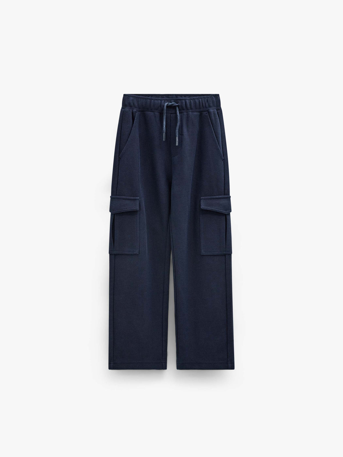 Cargo joggingbroek in gestructureerde sweatstof Tween - Navy | 101511 Wilder