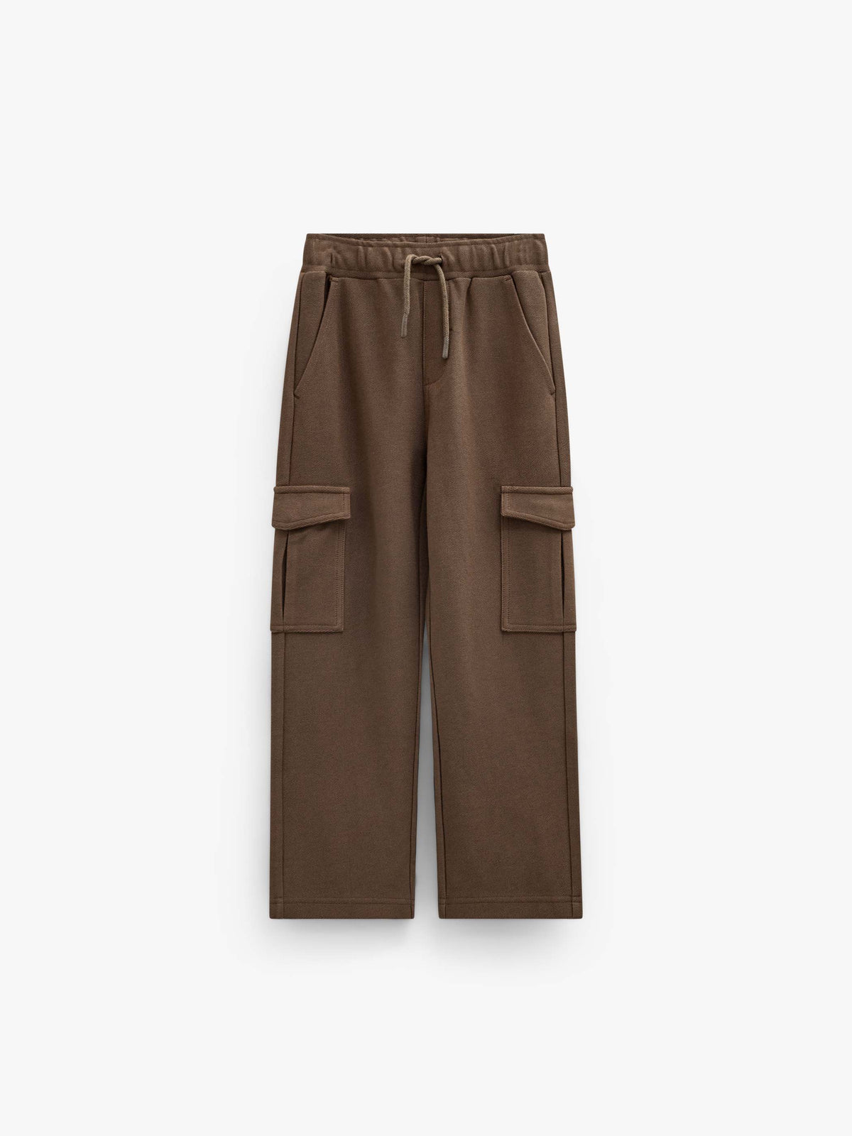 Cargo joggingbroek in gestructureerde sweatstof Tween - Brown | 101512 Wilder