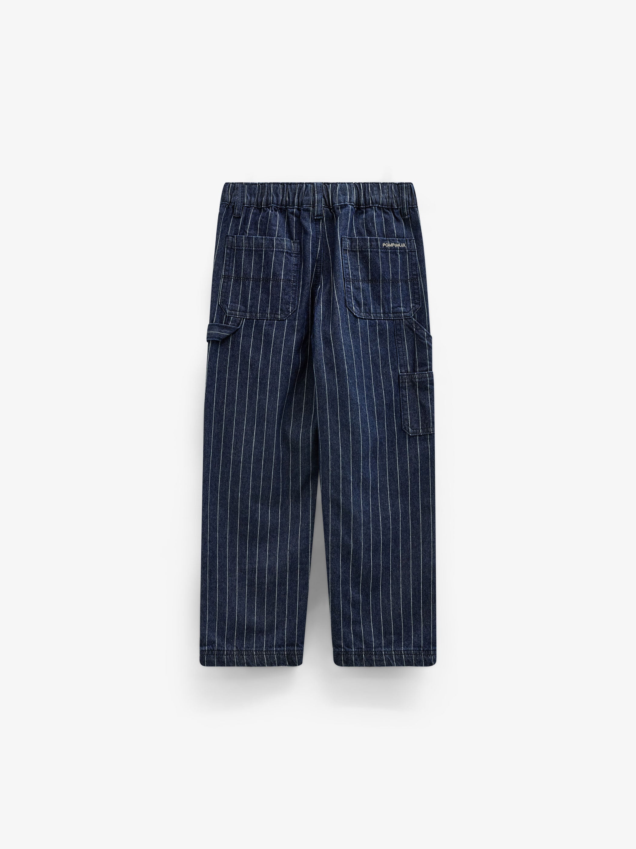 Relaxed Fit Pinstripe Cargo Jeans - Tween - Dark Blue | 101516 Austin