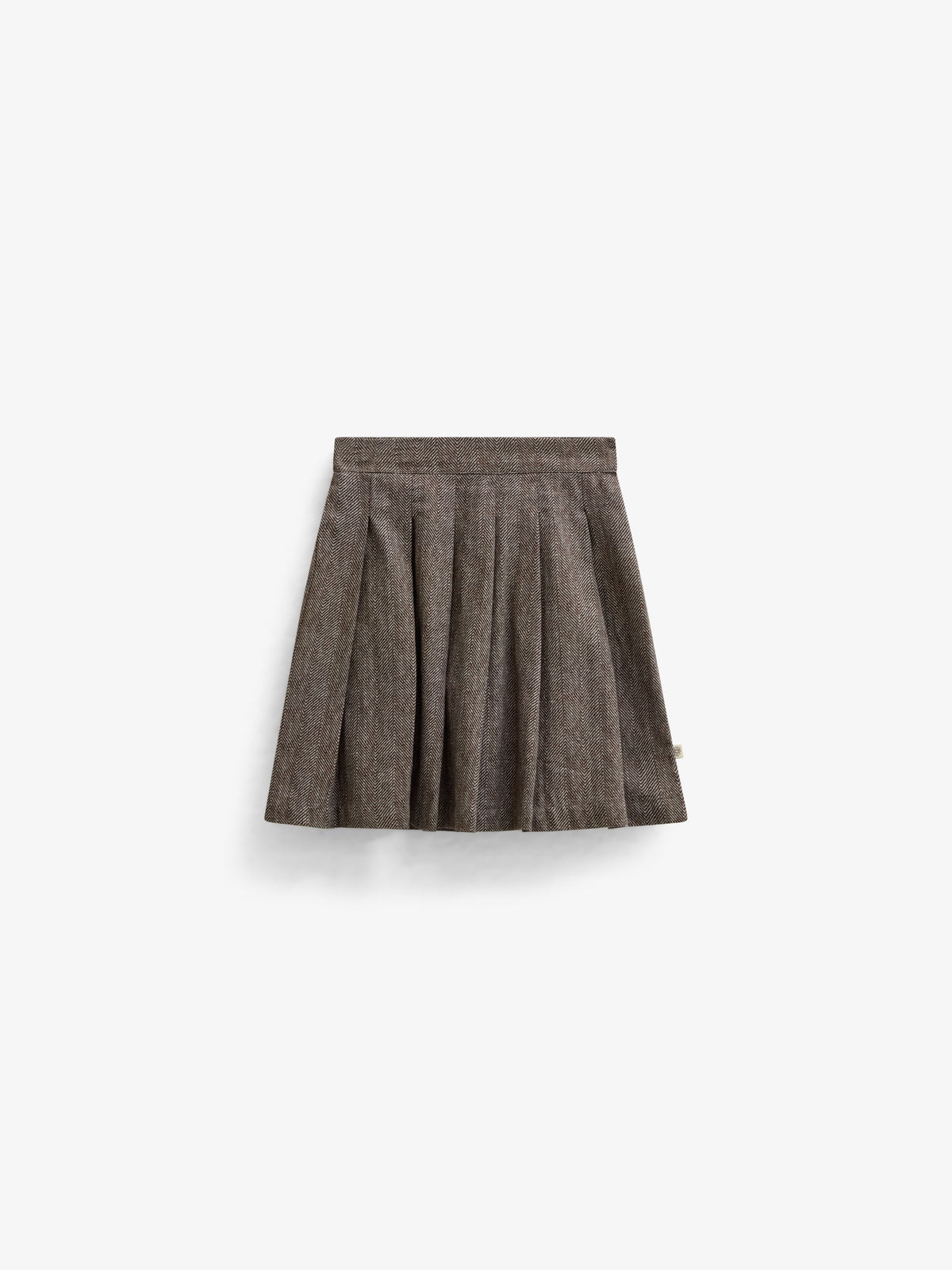 Katoenen rok met visgraatprint Kids - Dark Brown | 101520 Susse