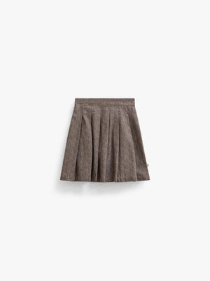 Katoenen rok met visgraatprint Tween - Dark Brown | 101521 Susse