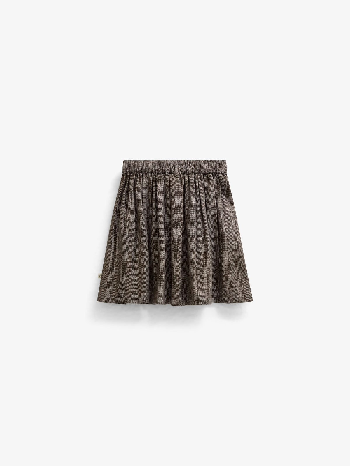 Katoenen rok met visgraatprint Tween - Dark Brown | 101521 Susse