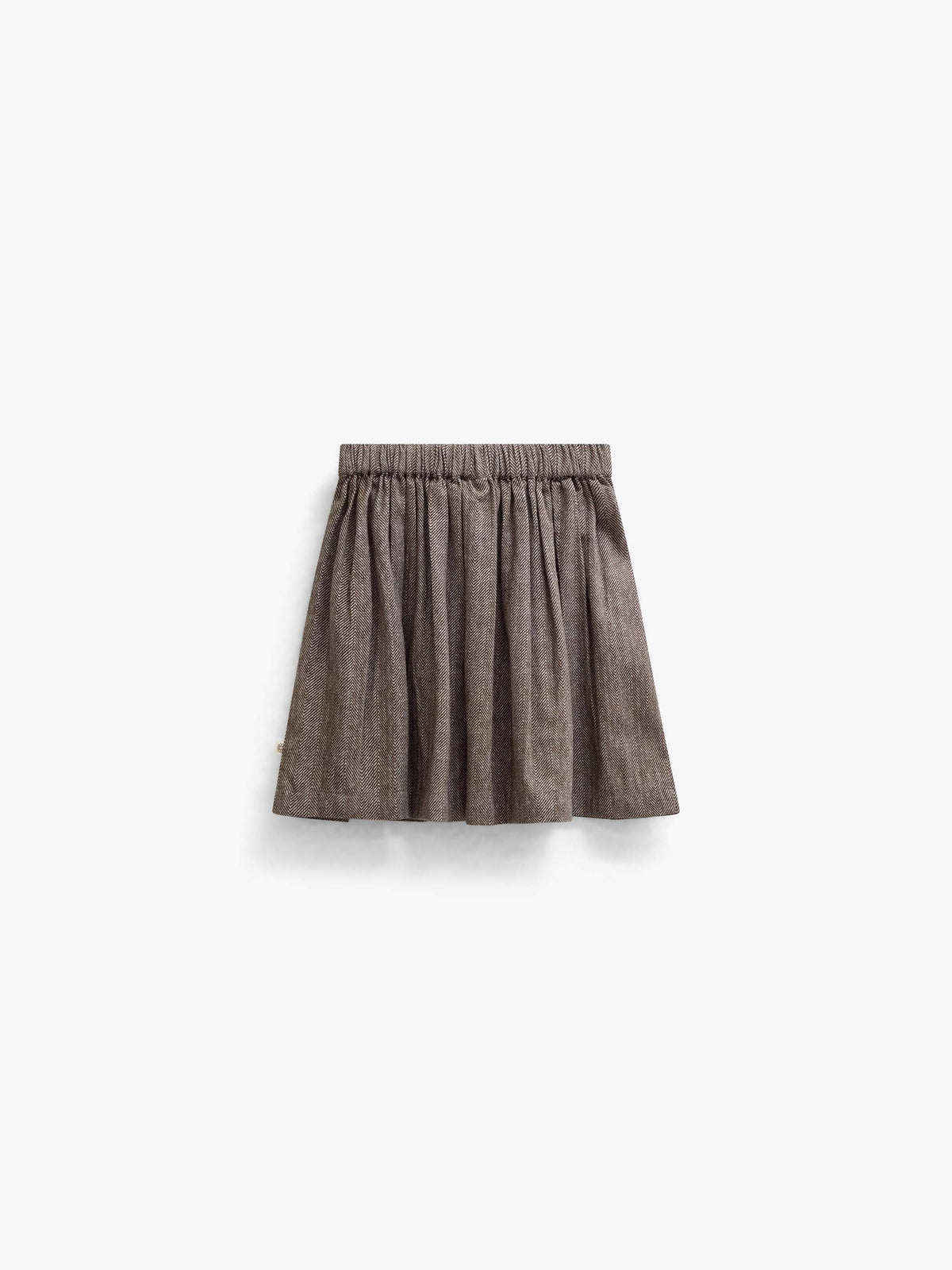 Katoenen rok met visgraatprint Kids - Dark Brown | 101520 Susse