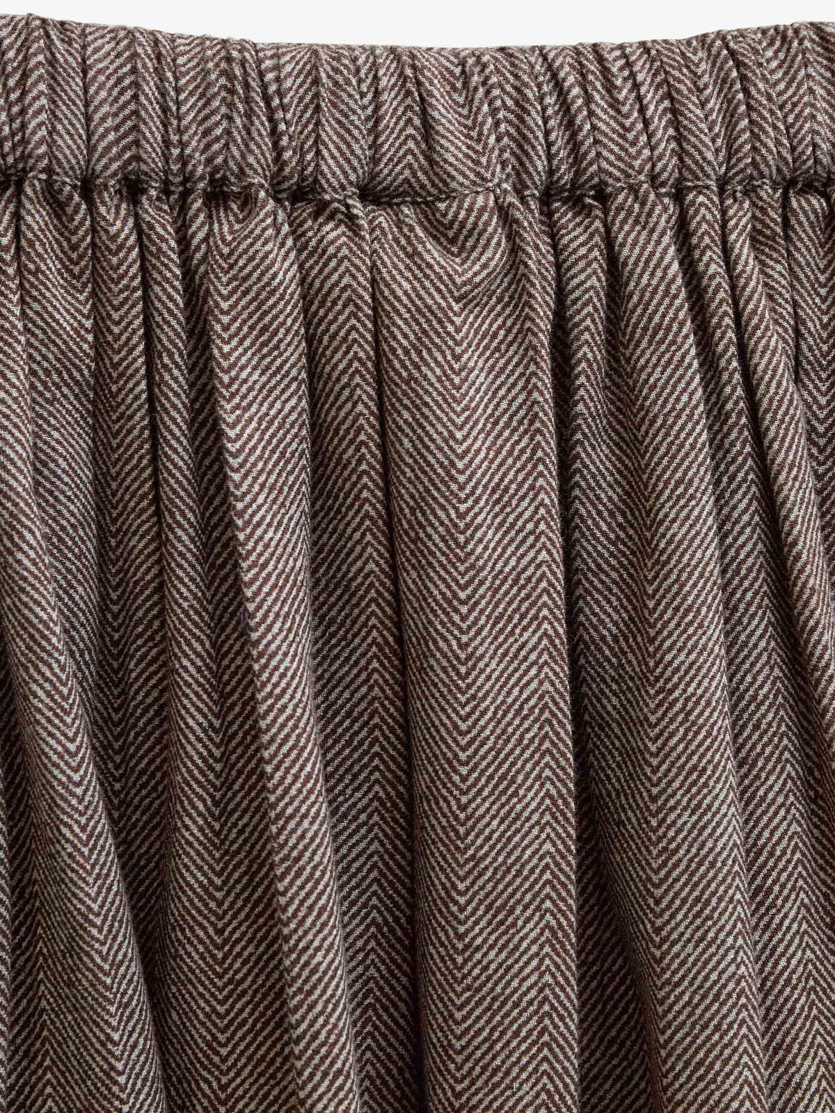 Katoenen rok met visgraatprint Tween - Dark Brown | 101521 Susse