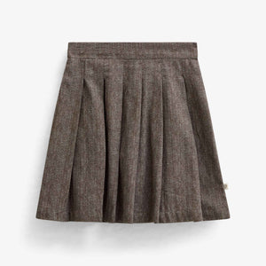 Katoenen rok met visgraatprint Tween - Dark Brown | 101521 Susse