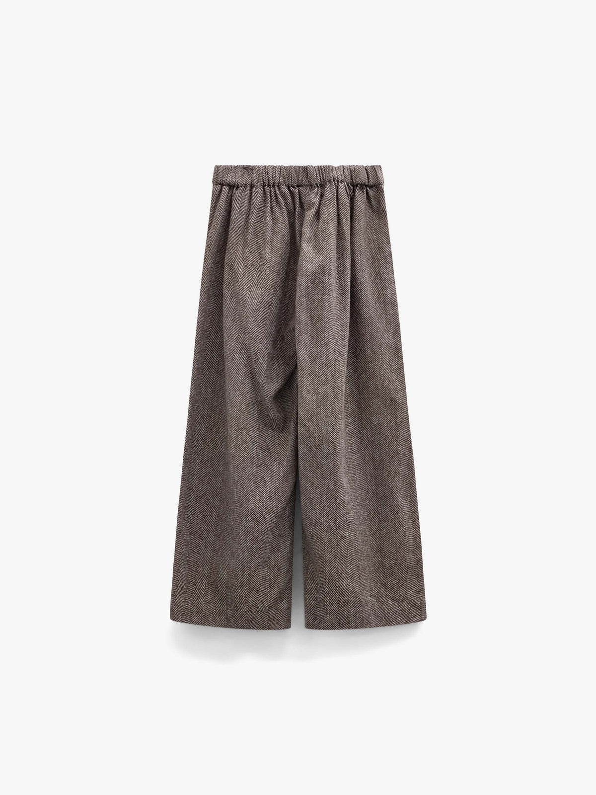 Katoenen broek met visgraatprint Tween - Dark Brown | 101522 Susse