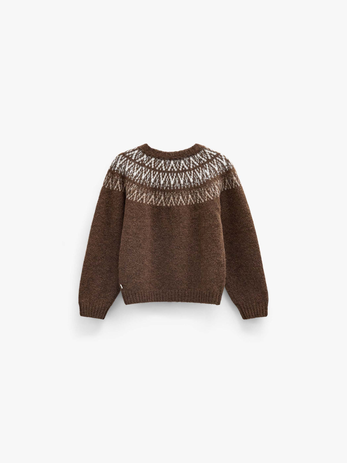 Jacquard gebreid vest Kids - Brown | 101523 Daniella