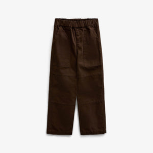 Canvas broek met opgestikte zakken Tween - Dark Brown | 101532 Greyson