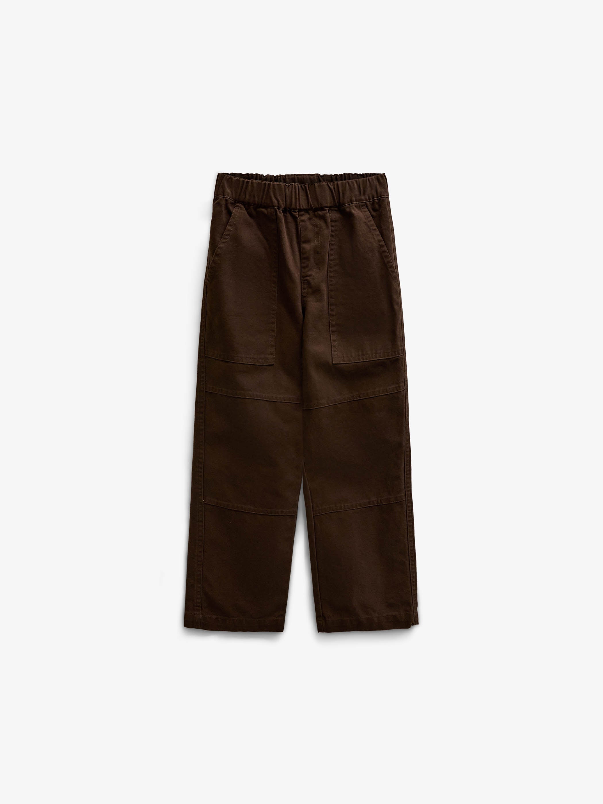 Canvas Patch Pocket Trousers - Kids - Dark Brown | 101531 Greyson