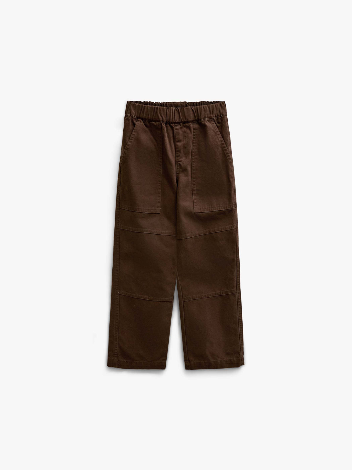 Canvas broek met opgestikte zakken Tween - Dark Brown | 101532 Greyson