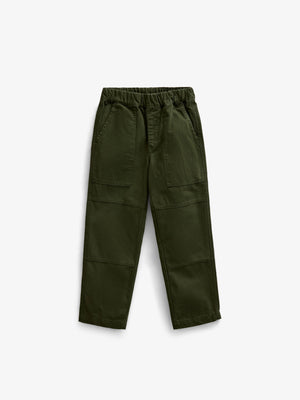 Canvas Patch Pocket Trousers - Kids - Moss Green | 101535 Greyson