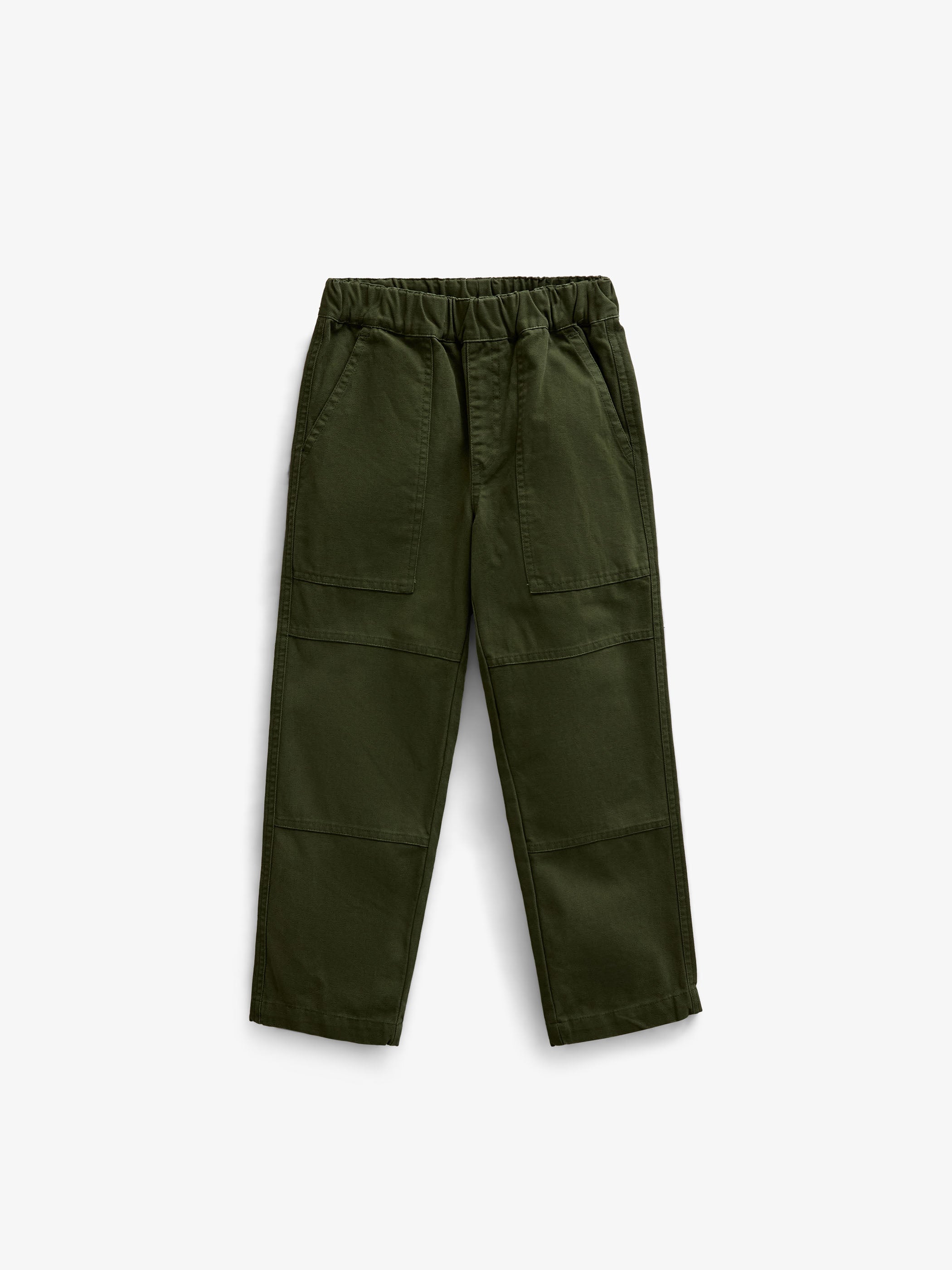 Canvas Patch Pocket Trousers - Kids - Moss Green | 101535 Greyson