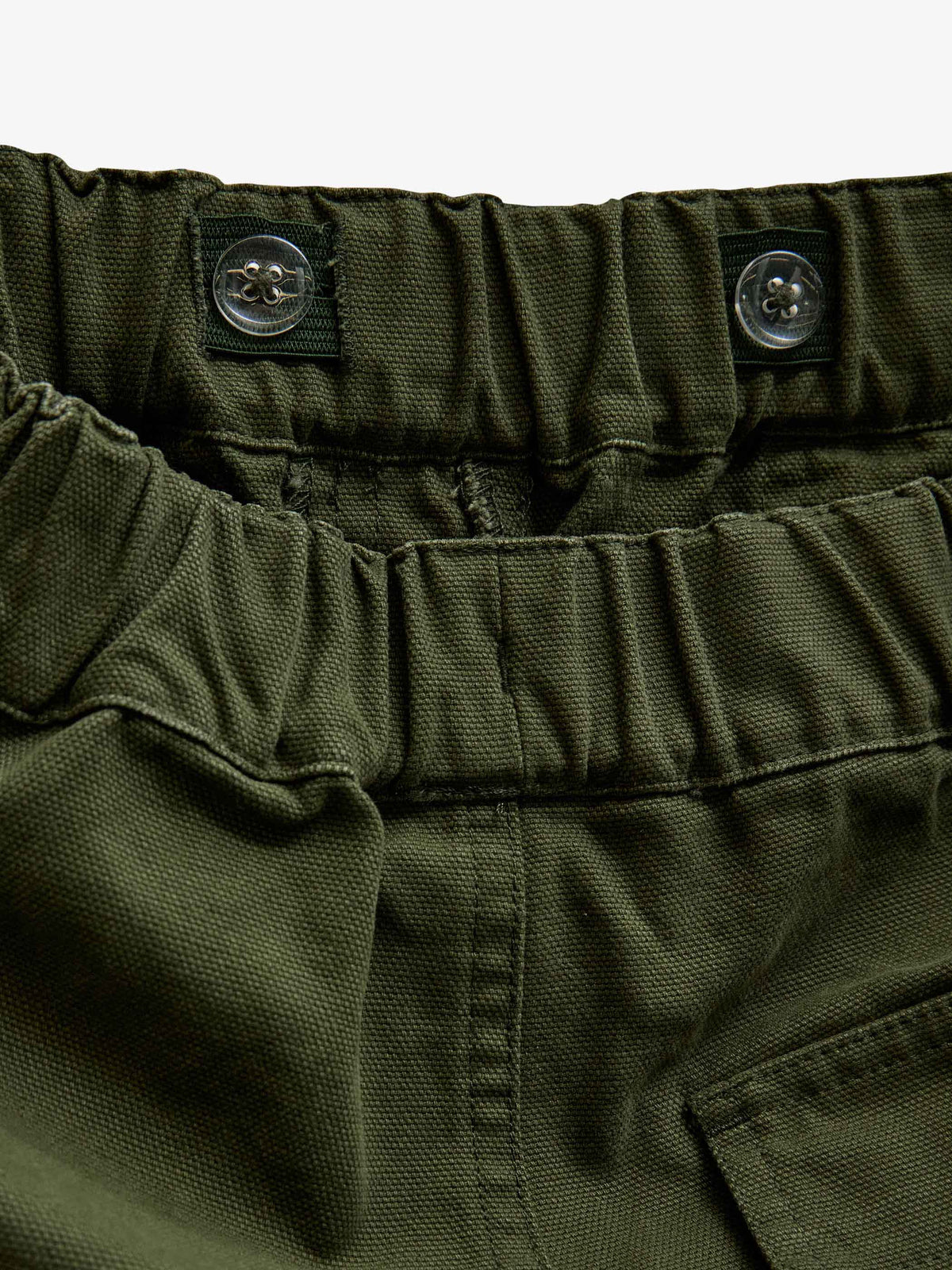 Canvas Patch Pocket Trousers - Kids - Moss Green | 101535 Greyson