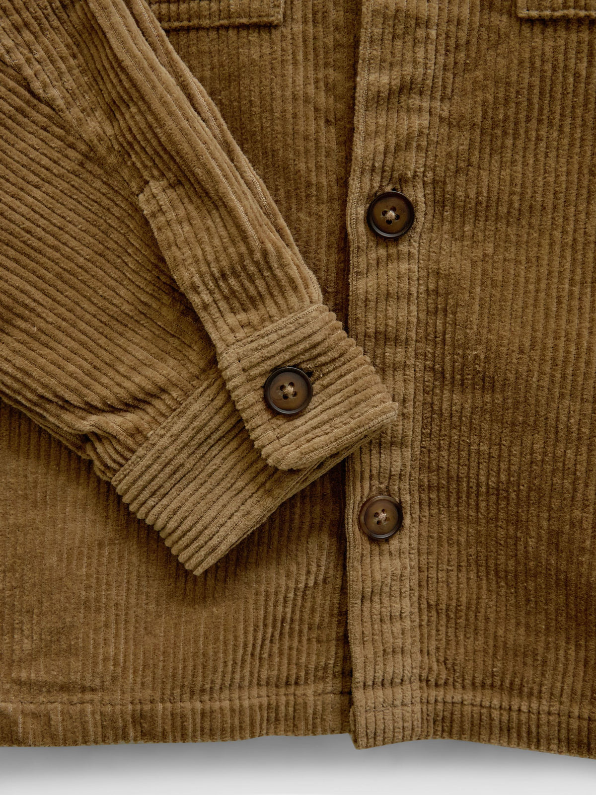 Corduroy overshirt met opgestikte zakken Kids - Khaki | 101539 Reed