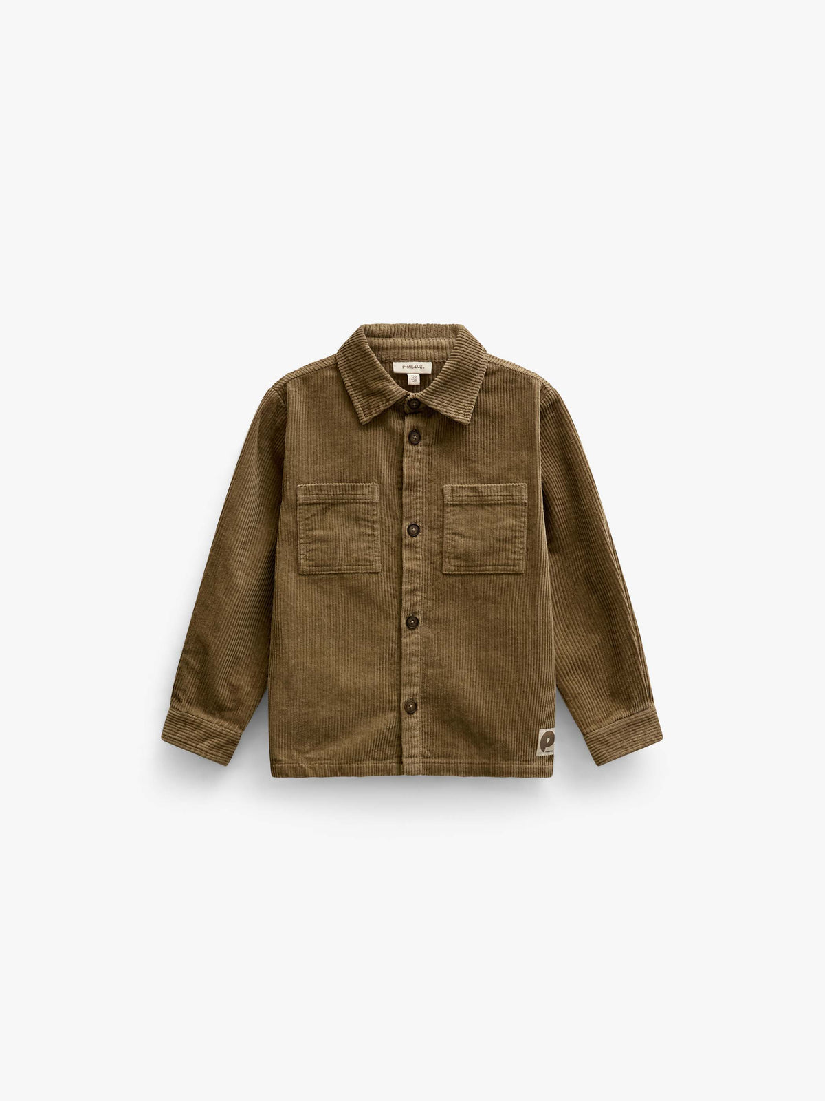 Corduroy overshirt met opgestikte zakken Tween - Khaki | 101540 Reed