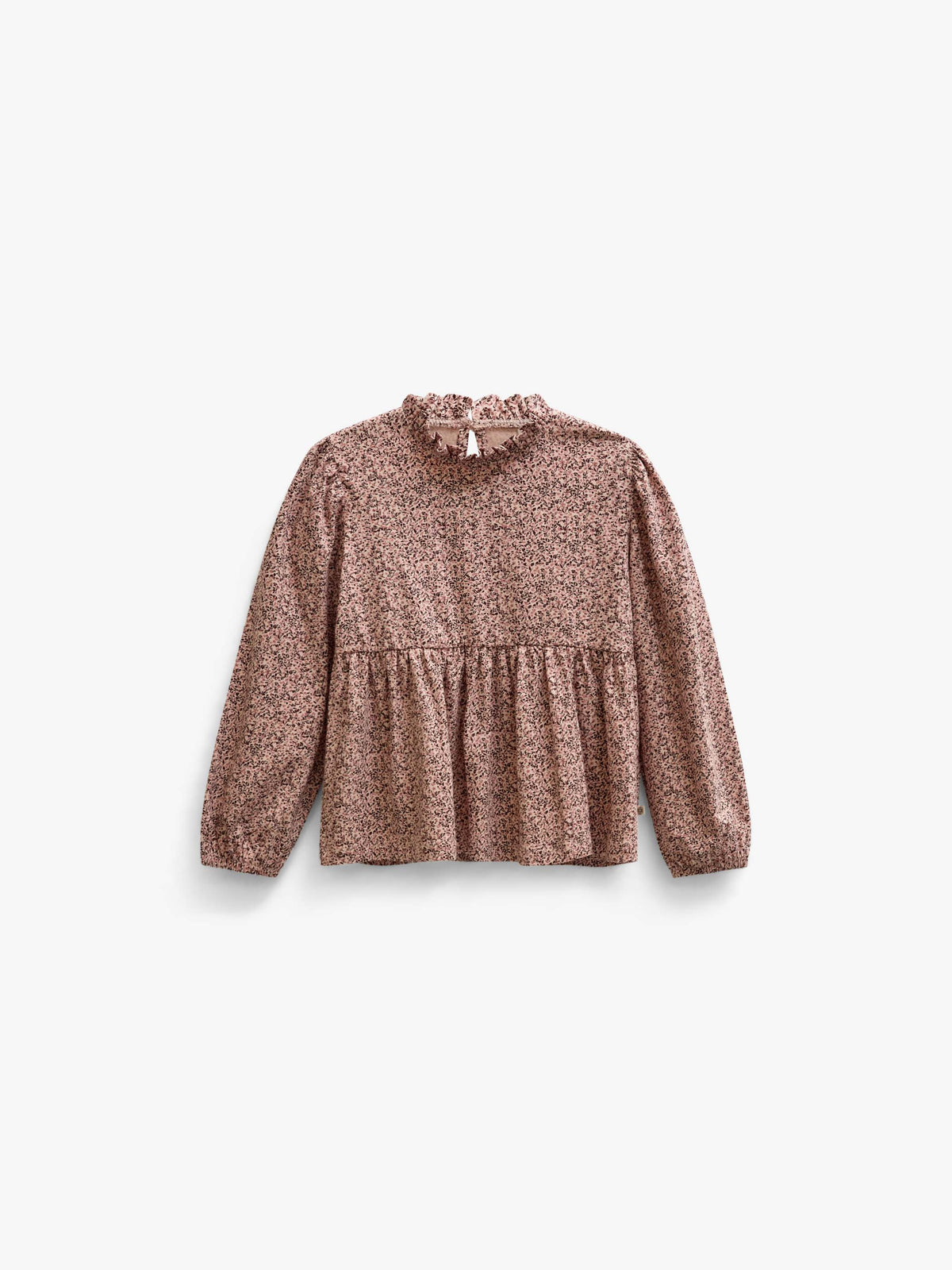 Jersey peplum blouse met print Kids - Rose/Bordeaux | 101543 Heidi