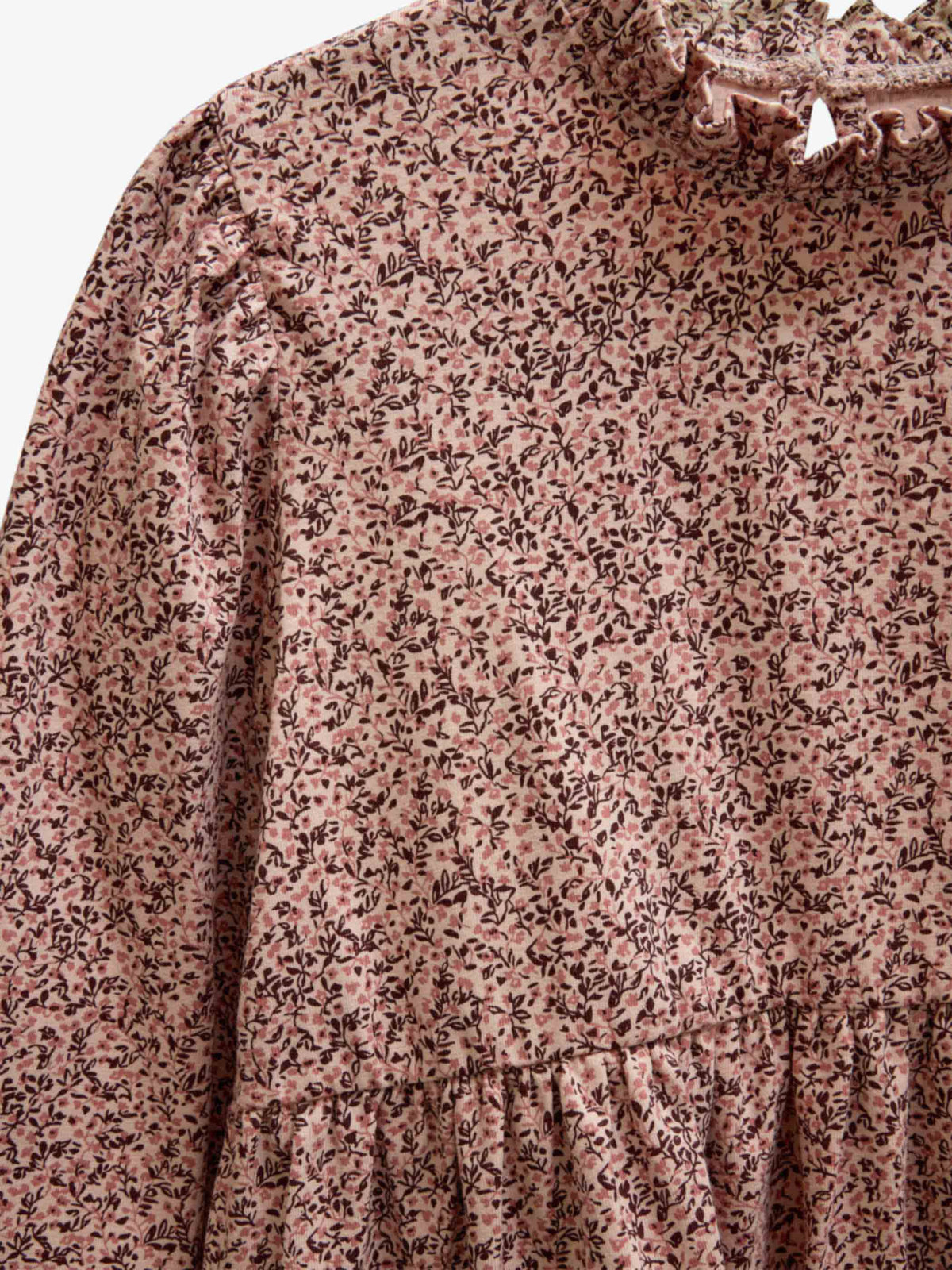 Printed Peplum Jersey Blouse - Tween - Rose/Bordeaux | 101544 Heidi